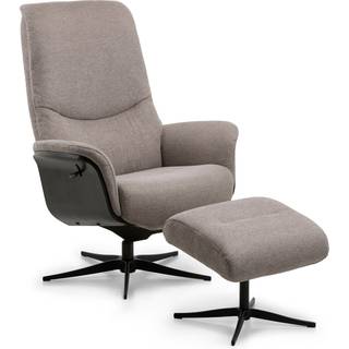 Noah Lænestol med fodskammel Stone (få på lager)