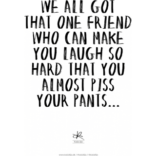 Kasia Lilja - PISS YOUR PANTS - Kort - A5