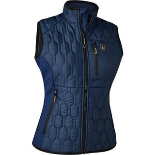 Lady Mossdale Quiltet Vest Dress Blås - Deerhunter