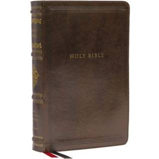 NKJV, Personal Size Reference Bible, Sovereign Collection, Leathersoft, Brown, Red Letter, Comfort Print