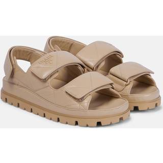 Prada Quilted leather sandals - beige - EU 37