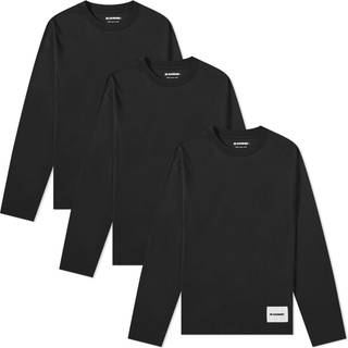 Men's Long Sleeved T-Shirt 3 Pack in Black - M
