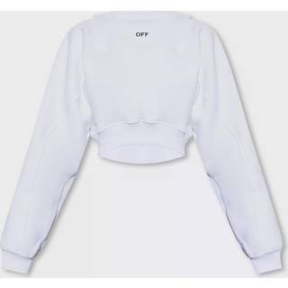 Off-White Logo cotton-blend jersey sweatshirt - black - L