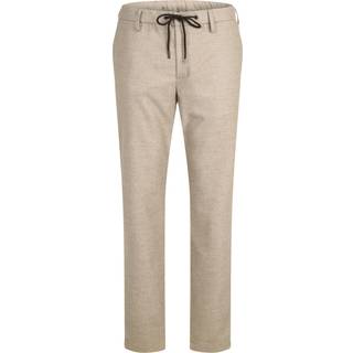 Alberto Herren Hose beige meliert Slim Fit