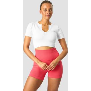 Ribbed Define Seamless Cropped T-shirt White
