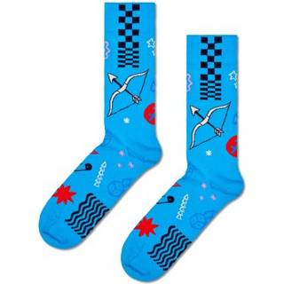 Sagittarius Zodiac Sock | Astrology Gift for Him - Turquoise, White, Orange, Pink, Blue, Black - 36-40