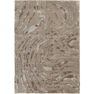 Håndtuftet korthåret tæppe Winola med høj-lav struktur