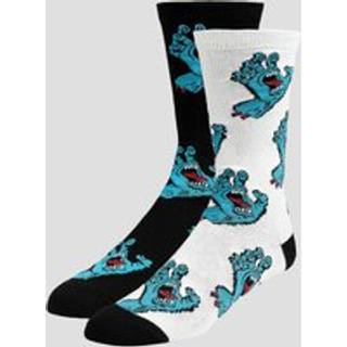 Santa Cruz Multi Hand Strømper - Uni - white/black
