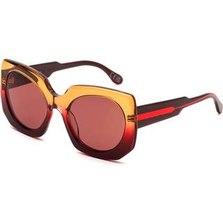 Marni Unisex Jellyfish Lake Lava Fade TLL Solbriller Acetat Orange Brun Firkantet Normal
