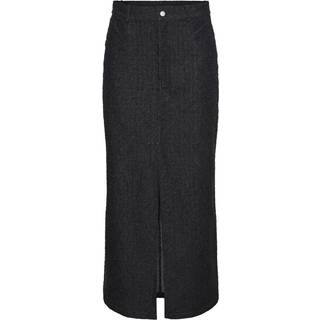 Pieces - Pcoana Long Skirt - 4503096 Dark Grey Denim