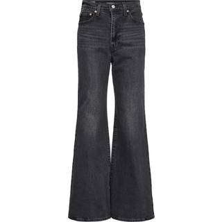 Levi'stil kvinder. A7503-0007 Jeans Ribcage Bell sort (29/32), Casual, Bomuld, Denim