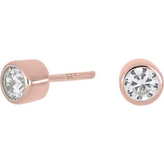 Joanli Nor HannaNor ørestikker i rosaforgyldt med cubic zirkonia