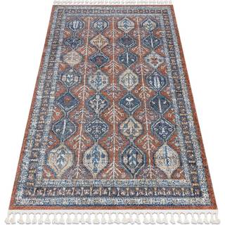 Tæppe BELLE BG60A moderne brun / lyserød kvaster 80x150 cm