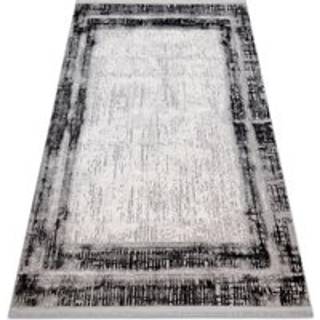 Tæppe moderne TULS 51235 Vintage, vasket, ramme antracit 80x150 cm