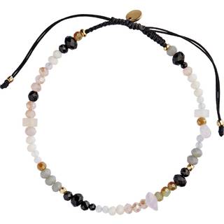 Planbørnefonden Shades Bracelet Soft Colors And Black Ribbon - Stine A - Multi One Size