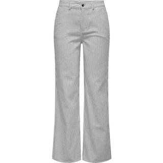 ONLMerle Jeans - Hvid Mørkeblå Stribet