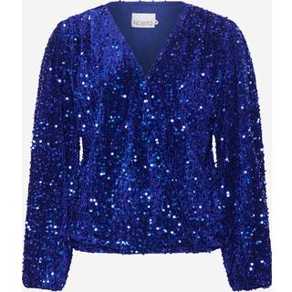 Noella Teagan Wrap Blouse Royal Blue