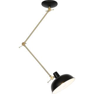 Retro loftslampe sort med bronze - Milou
