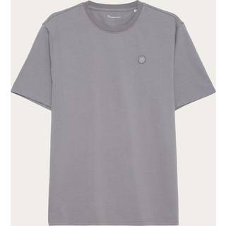 KnowledgeCotton Apparel Loake Badge T-Shirt Grey