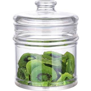 Ivoobr 35 oz Forst?rket lille akrylopbevaring Jar Airtight Lid Cookie Jar | Perfekt til cookies t?rrede frugter n?dder urter korn osv.