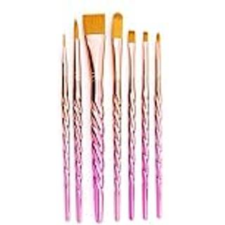 Royal & Langnickel Mythos 7pc Unicorn Variety Craft Brush Set til alle maleriemedier inkluderer - Filbert Shader Oval Wash Round & Wash b?rster