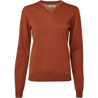 Chevalier Blaise V-Neck Merino Pullover Kvinde Amber 42W.