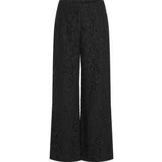 Vila - Vigrace Lace Pants - Damebukser - Black - 36