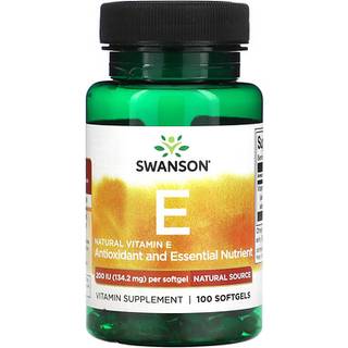 SWANSON E-vitamin Naturlig 200 IE 100 kapsler