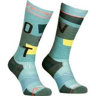 Ortovox Freeride Long Cozy Tech strømper - 35/38 - ice waterfall