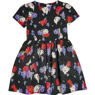 Moschino Kids Floral cotton-blend dress - multicoloured - Y 4