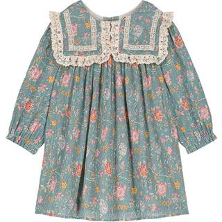 Louise Misha Arinola lace-trimmed floral cotton dress - multicoloured - Y 12