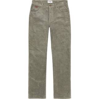 WRANGLER TEXAS STRETCH FLØJL DUSTY OLIVEN (FÅ STR). 40/32