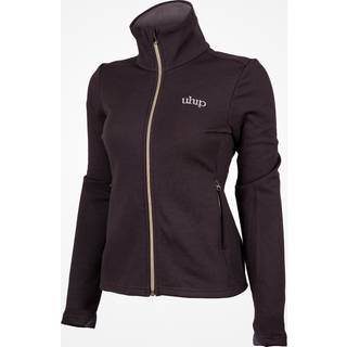 Uhip - Woolblend Full Zip Chocolate Plum - 34 - Brun