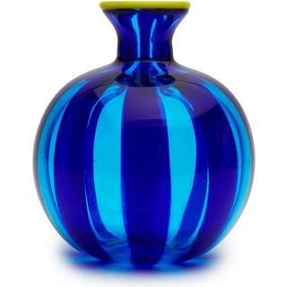 La DoubleJ Vases - 'Ciccio' vase, blue and aquamarine in MULTICOLOUR 100% GLASS
