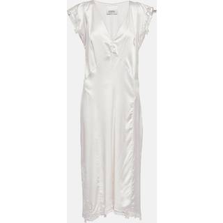 Isabel Marant Jordina silk-blend midi dress - white - XXS