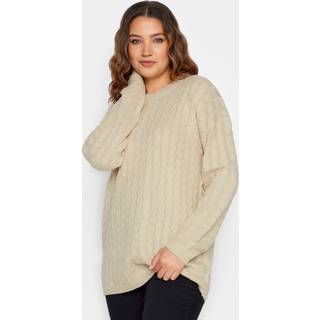 Long Tall Sally Long Tall Sally Natural Cable Funnel Neck Jumper