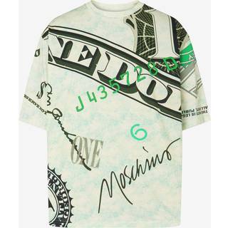 Moschino Dollar Print T Shirt Green