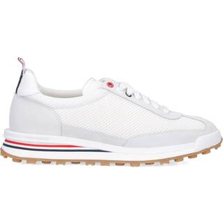 Thom Browne Tech Runner Suede Sneakers White