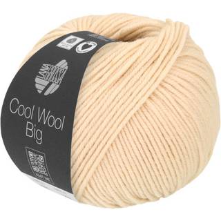Lana Grossa Cool Wool Big 1016 Musling Indhold:100% ren ny, ekstrafin merinould Vægt/Længde: 50 g = ca. 120 meter Anbefalede pinde: 3.50-4.00 mm Strikkefasthed: 10 x 10 cm = 19 m x 26 p Vask:Finvask 30º/ Tørres fladt.