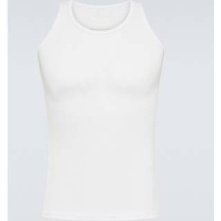 Maison Margiela Ribbed-knit cotton and silk tank top - white - EU 44