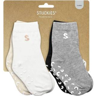 STUCKIES Strømper Anti-slip 4-pak, Classic, 16-18