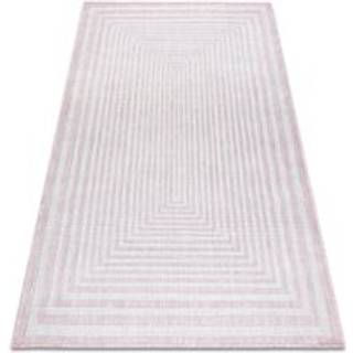 Sisaltæppe SISAL SION labyrint 22376 lyserød / ecru 160x220 cm