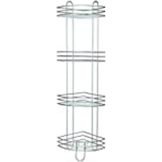 Badeværelsesreol til brusebadet - Grå - 30cm x 22cm x 95cm - Mathilde