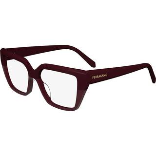 Ferragamo Kvinde SF2971 601 Optiske stel Acetat Bordeaux Firkantet Normal Normal