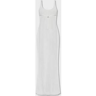 Jacquemus Robe Maille Oranger ribbed-knit maxi dress - white - XL+