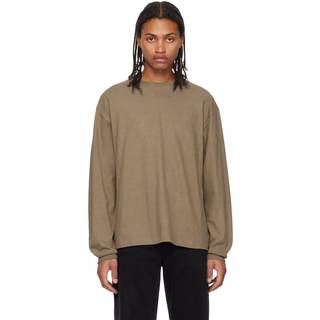 The Row Kirk cotton jersey top - beige - EU 46