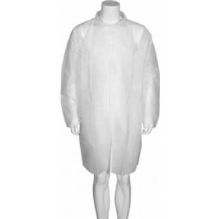 Besøgsjakke Classic XXL/3XL hvid 50stk PP usteril engangs