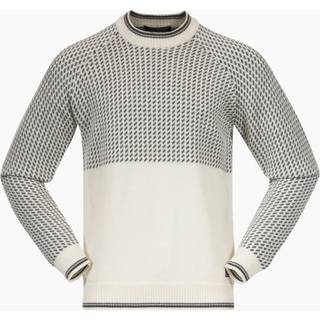 Bergans Men's Alvdal Wool Jumper Vanilla White/Solid Dark Grey, M