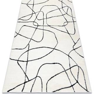 Tæppe moderne MODE 8522 abstraktion creme / sort 160x220 cm