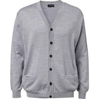 CC55 50147 copenhagen cardigan reg. v-neck, buttons Herre Light Grey Melange 2XL